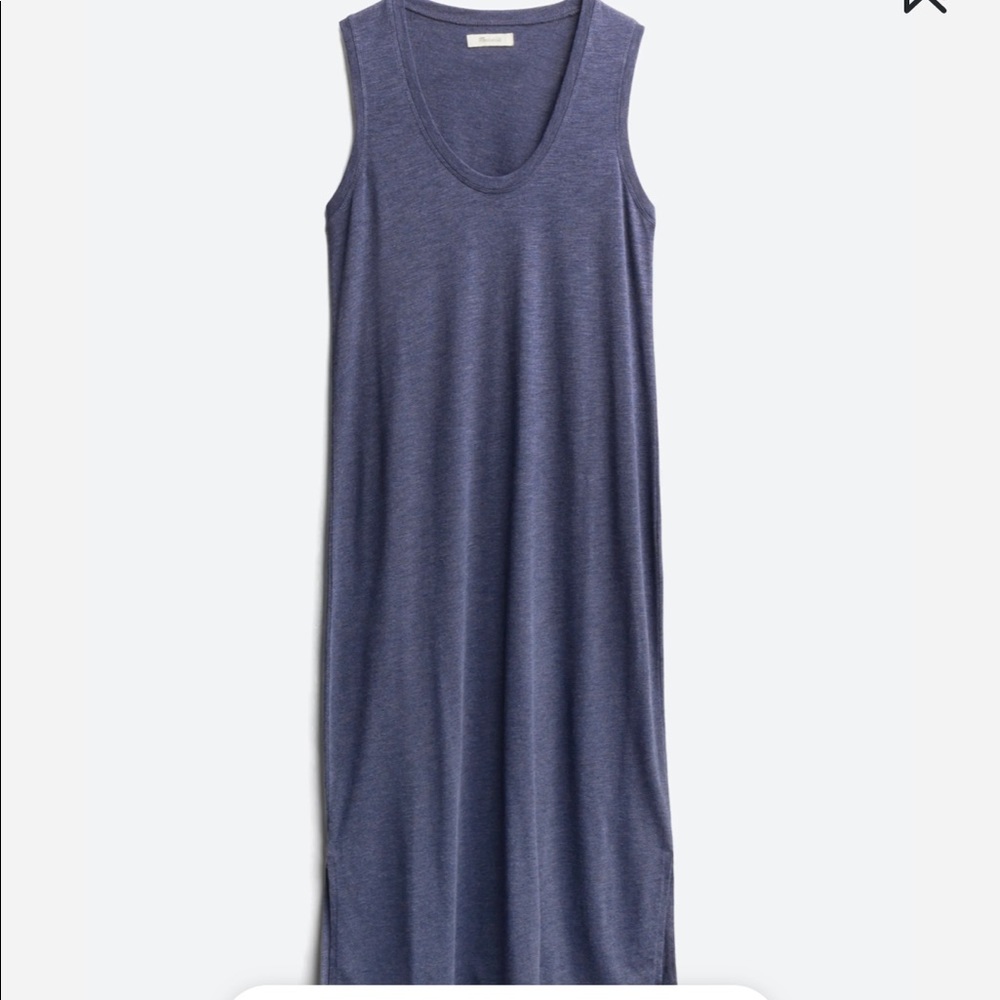 Madewell Hanne knit dress, size large, heathered blue